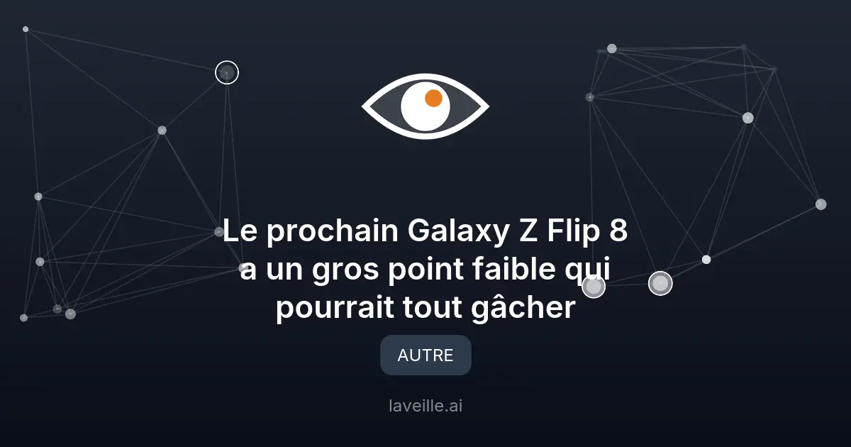 Samsung Galaxy Z Flip 8 : une recharge décevante à 25 W