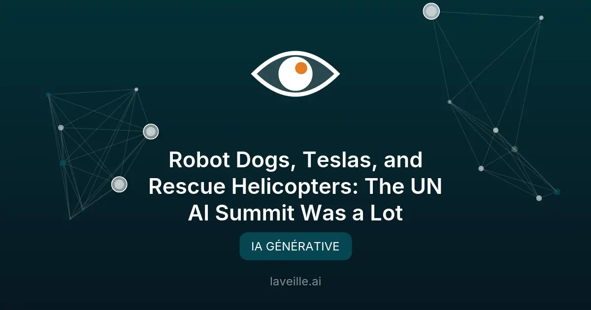 Sommet AI for Good de l'ONU : enjeux et critiques
