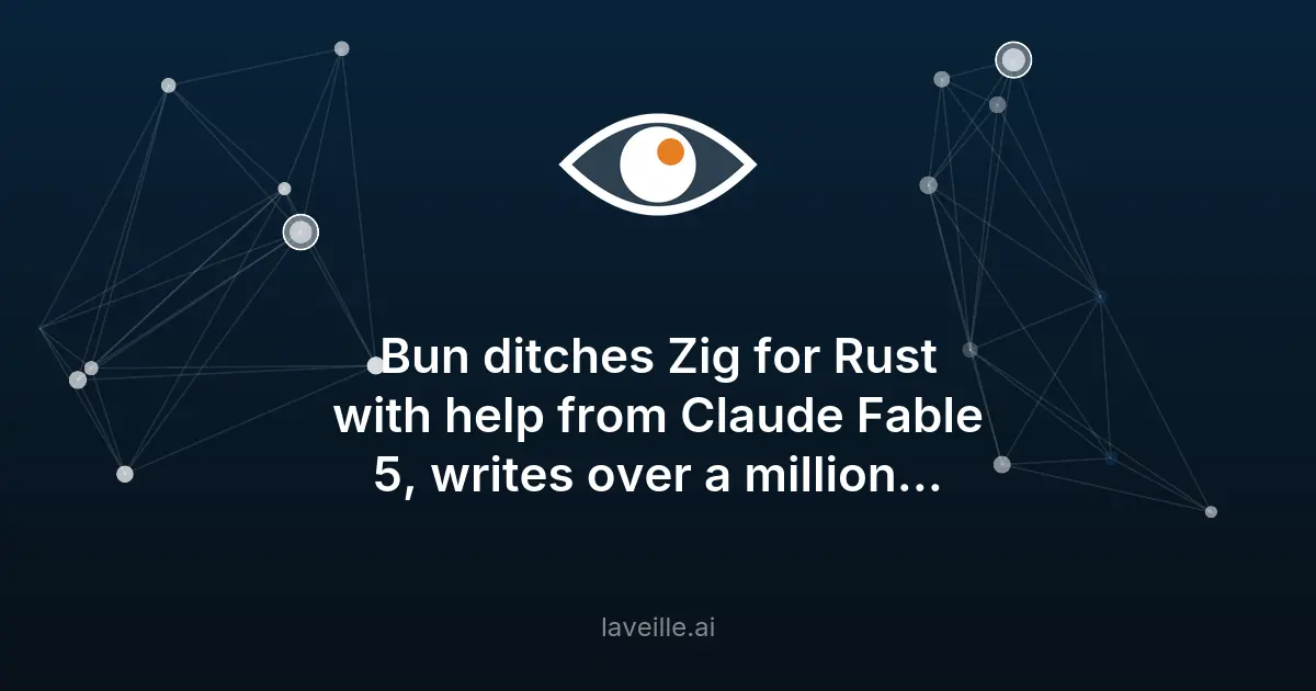 Bun migre de Zig vers Rust avec Claude : un million de lignes en 11 jours, sous le feu des critiques