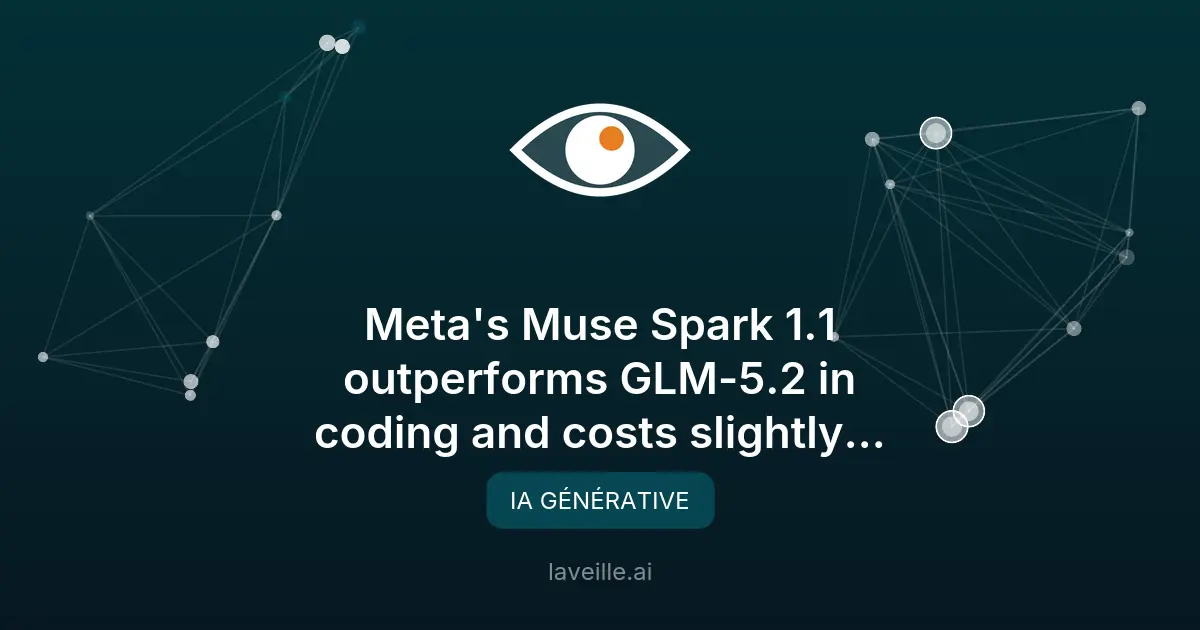 Meta Muse Spark 1.1 : meilleur en codage que GLM-5.2