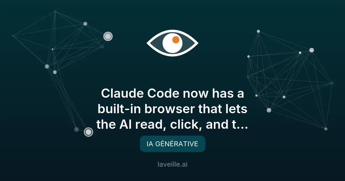 Claude Code intègre un navigateur pour interagir avec le web