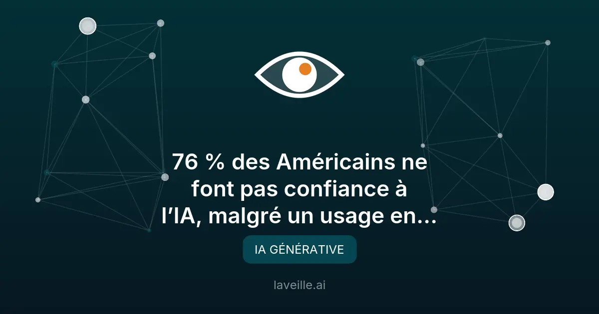 Méfiance envers l’IA malgré son adoption croissante