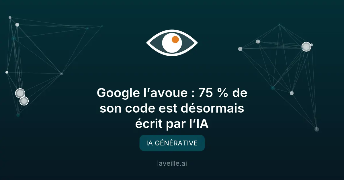 Google : 75% du code généré par l'IA
