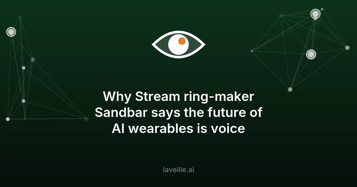 Sandbar lève 36M pour sa bague vocale IA Stream