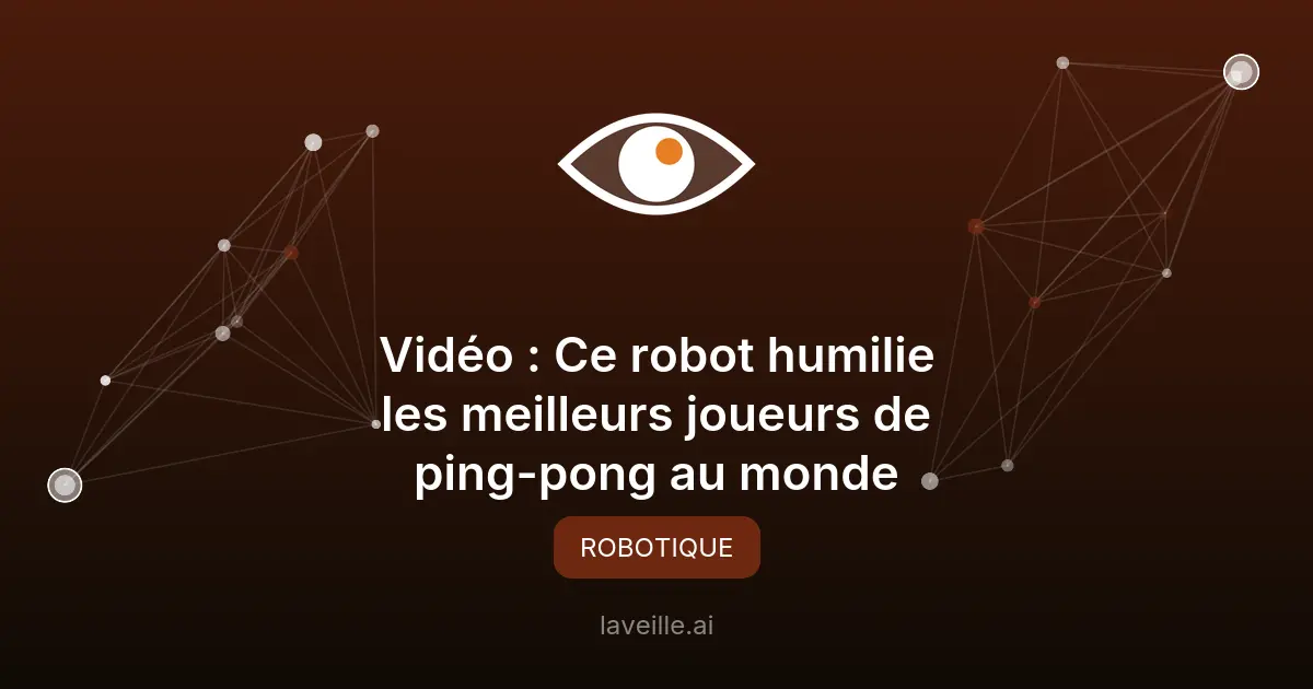 Ace, le robot de Sony AI qui défie les pros du ping-pong