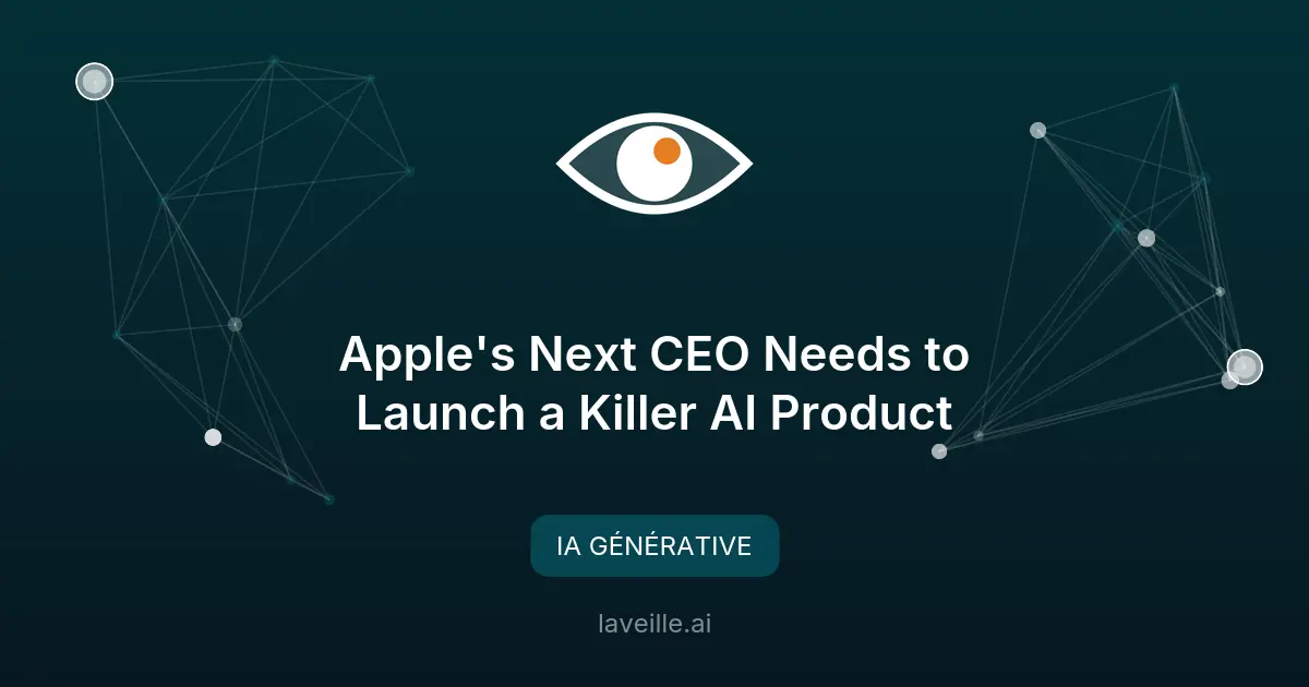 Apple : le défi IA du futur CEO John Ternus