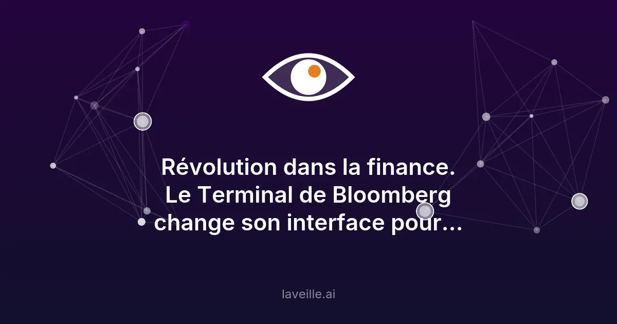 Bloomberg lance un chatbot IA pour son Terminal financier