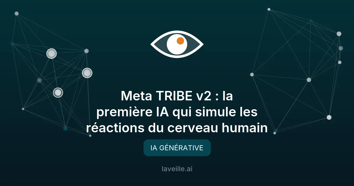 Meta TRIBE v2 : L'IA qui simule l'activité cérébrale humaine