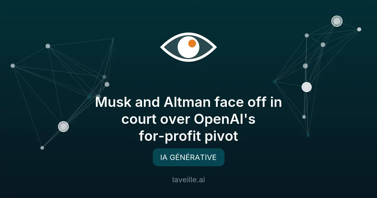 Musk vs OpenAI : procès historique sur le virage lucratif