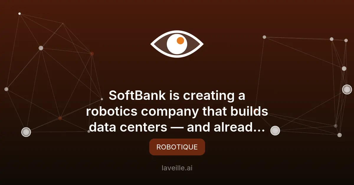 SoftBank lance Roze AI pour automatiser les centres de données