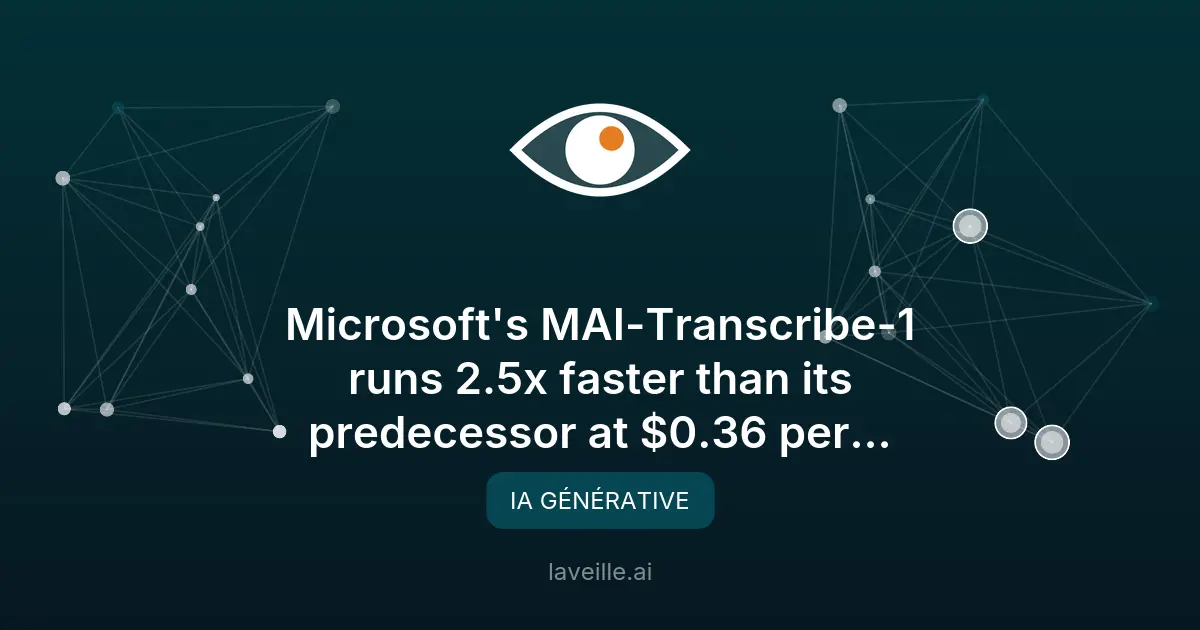 MAI-Transcribe-1 : La transcription vocale révolutionnée