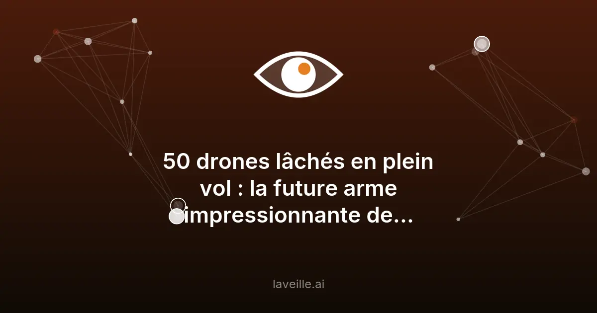 L'A400M d'Airbus : 50 drones largués en vol