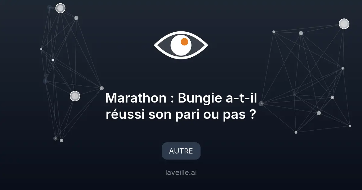Marathon de Bungie : succès mitigé mais communauté engagée