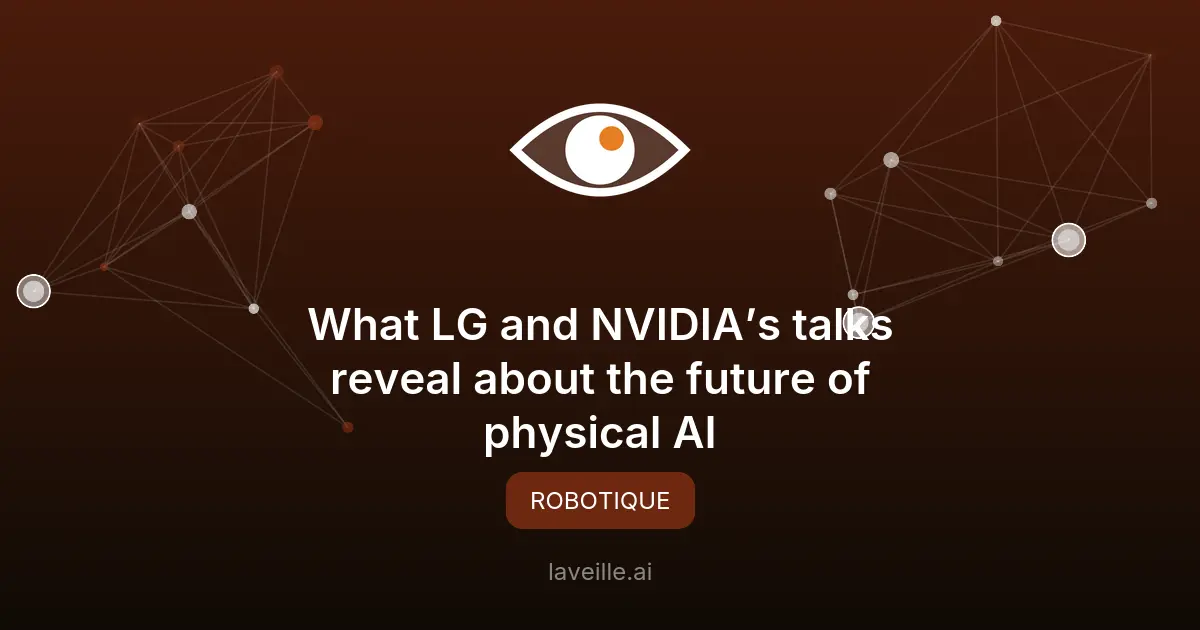 LG et NVIDIA : L'avenir de l'IA physique dans les infrastructures