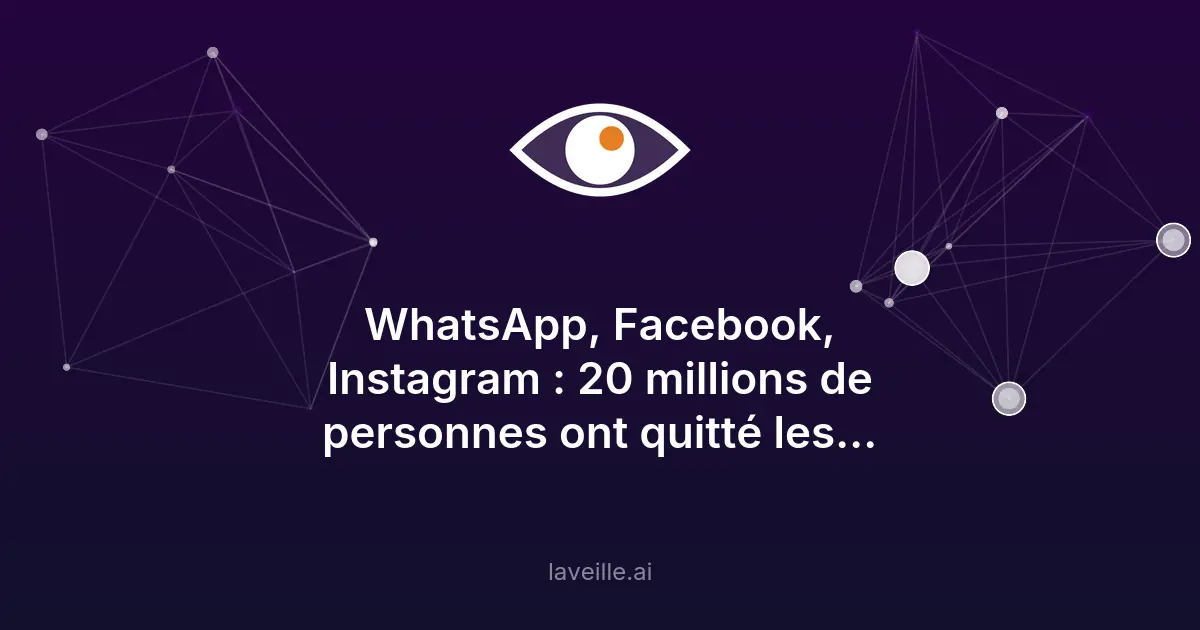 Meta perd 20 millions d'utilisateurs en 2026