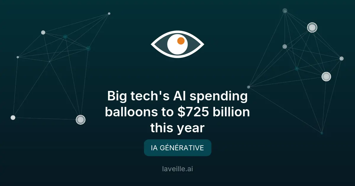 Investissements en IA : 725 milliards de dollars prévus en 2026