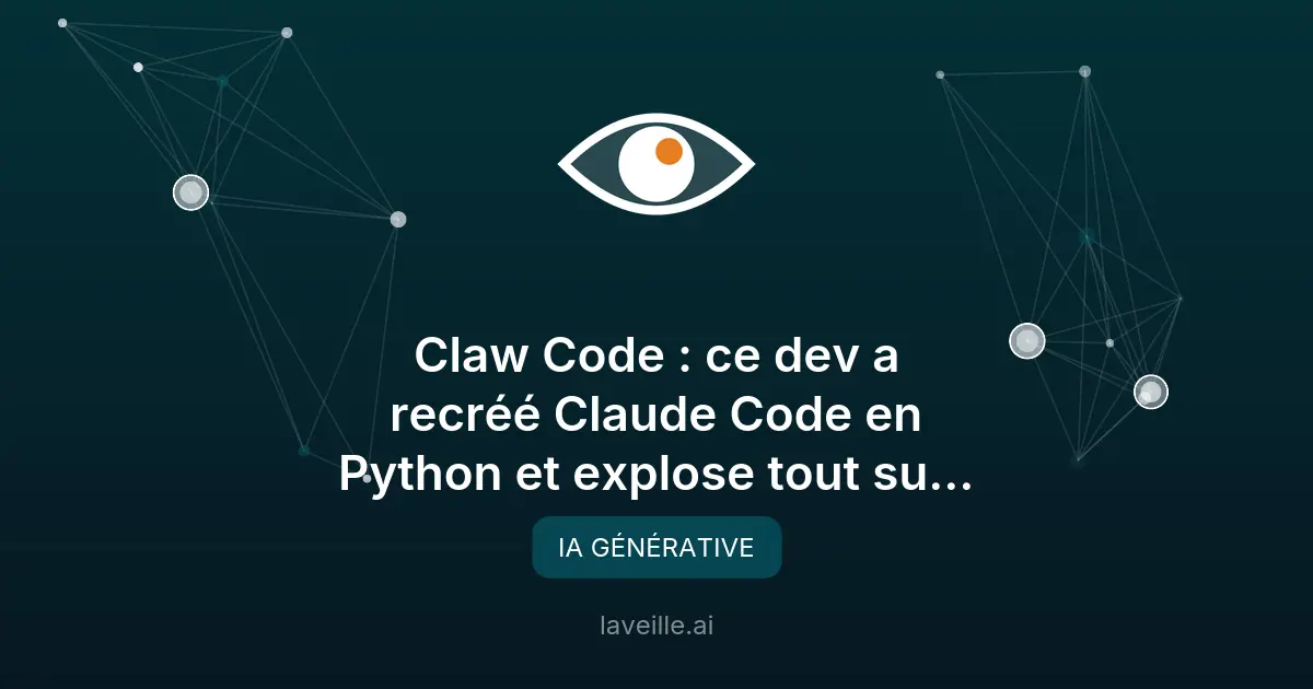 Claw Code : réécriture Python de Claude Code explose sur GitHub