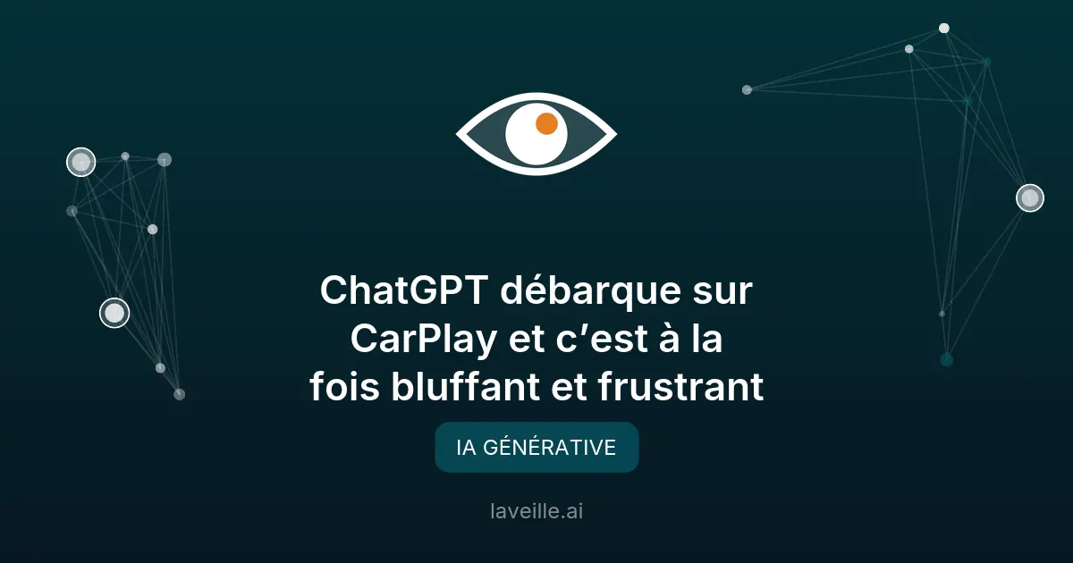 ChatGPT sur CarPlay : une révolution bridée par Apple