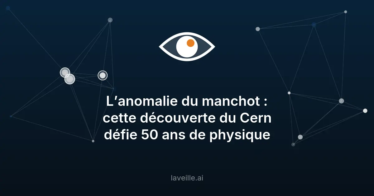 Anomalie au Cern : le modèle standard de la physique remis en question