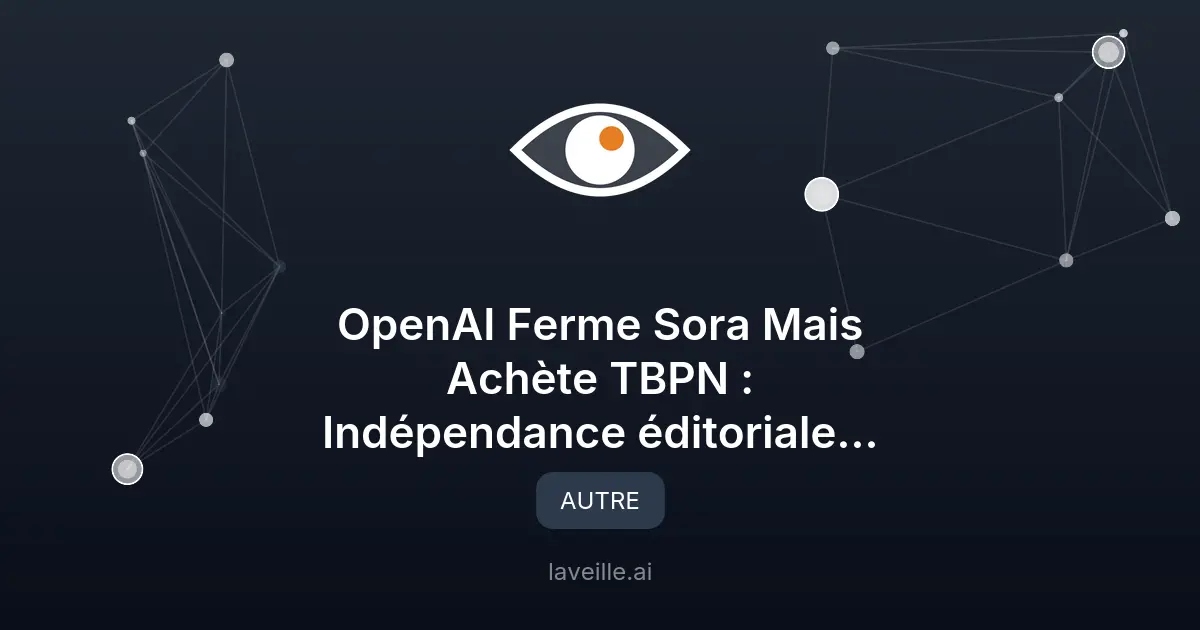 OpenAI acquiert TBPN : stratégie médias et indépendance éditoriale