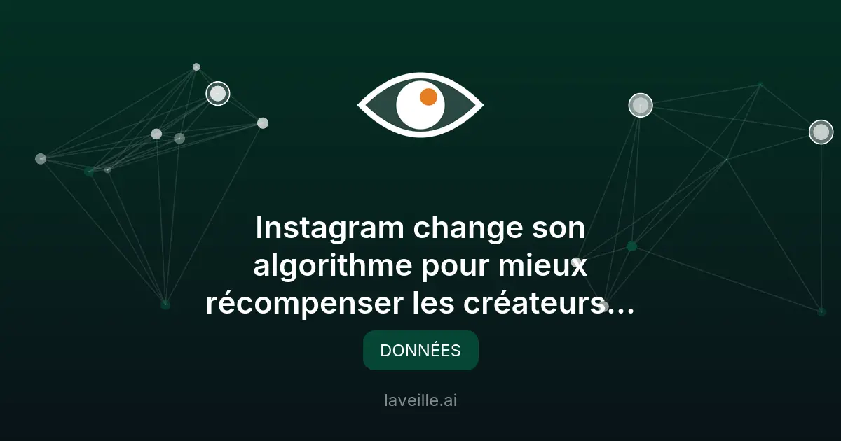 Instagram favorise les créateurs originaux
