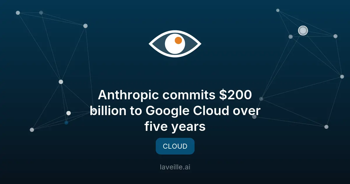 Anthropic investit 200 milliards dans Google Cloud