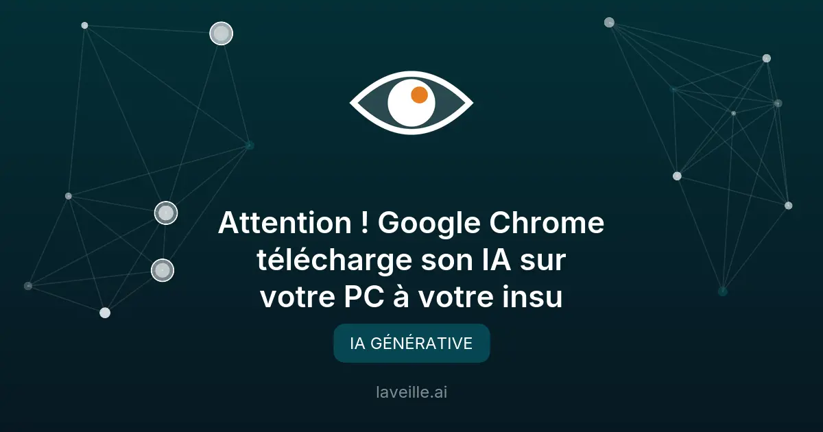 Google Chrome télécharge une IA sans consentement