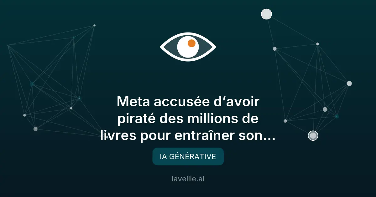 Meta accusée de pirater des livres pour entraîner son IA Llama