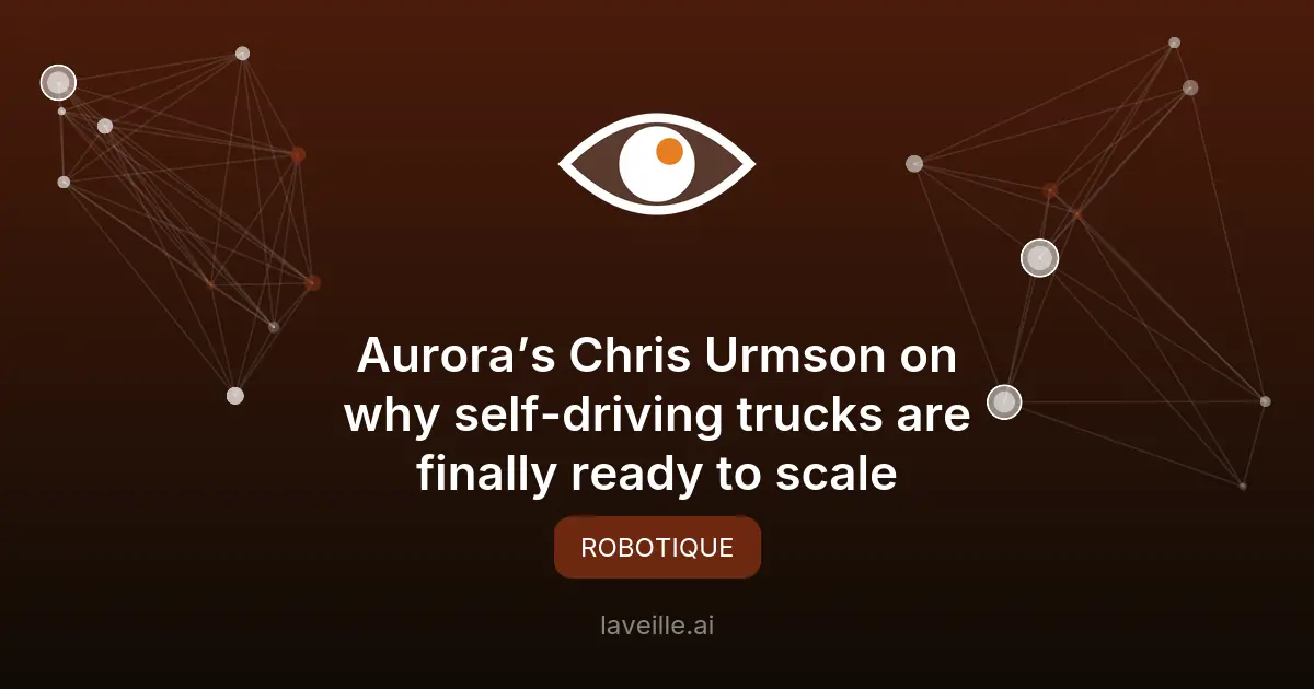 Camions autonomes : Aurora passe à l'échelle