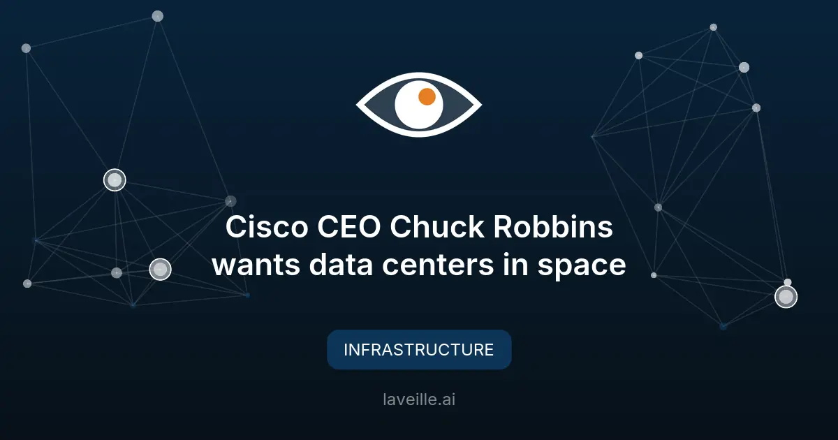 Data centers dans l'espace : la vision du PDG de Cisco