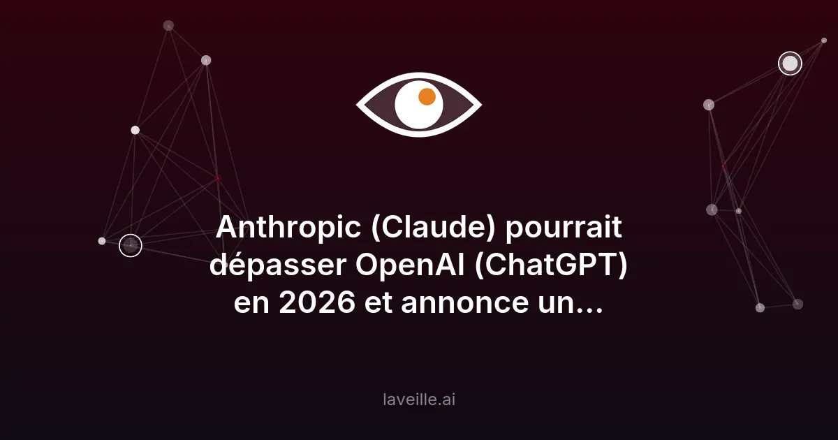 Anthropic dépasse OpenAI en 2026 avec Claude AI