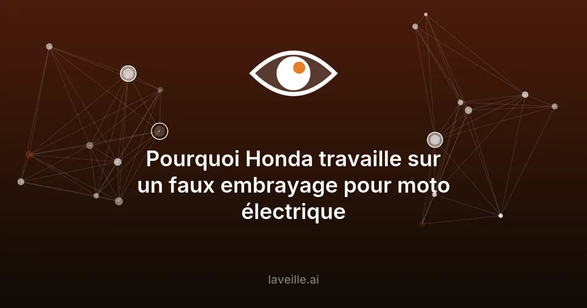 Honda invente un embrayage électronique pour motos électriques