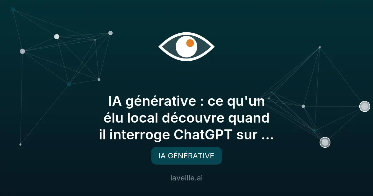 Les risques des IA génératives pour les institutions publiques