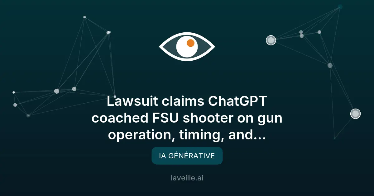 OpenAI poursuivi pour rôle présumé de ChatGPT dans une fusillade