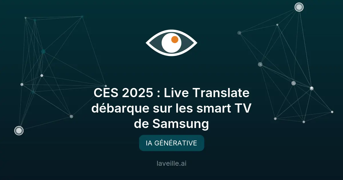 Live Translate : Samsung fait traduire les sous-titres en direct sur ses Smart TV 2025