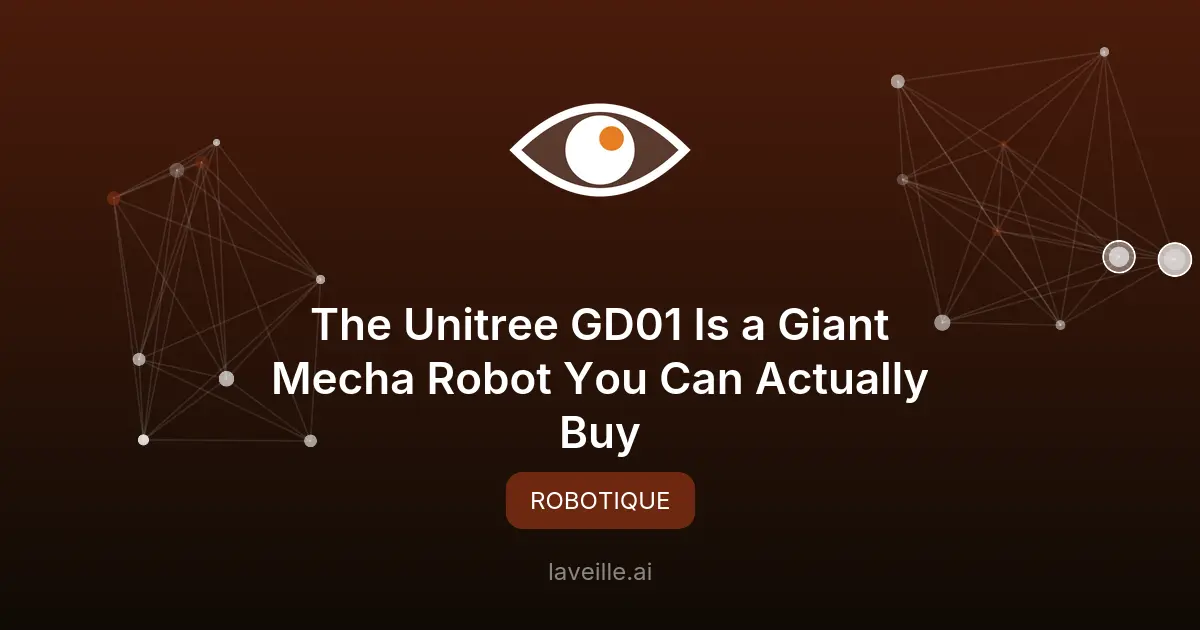 Unitree GD01 : le robot mecha géant et abordable