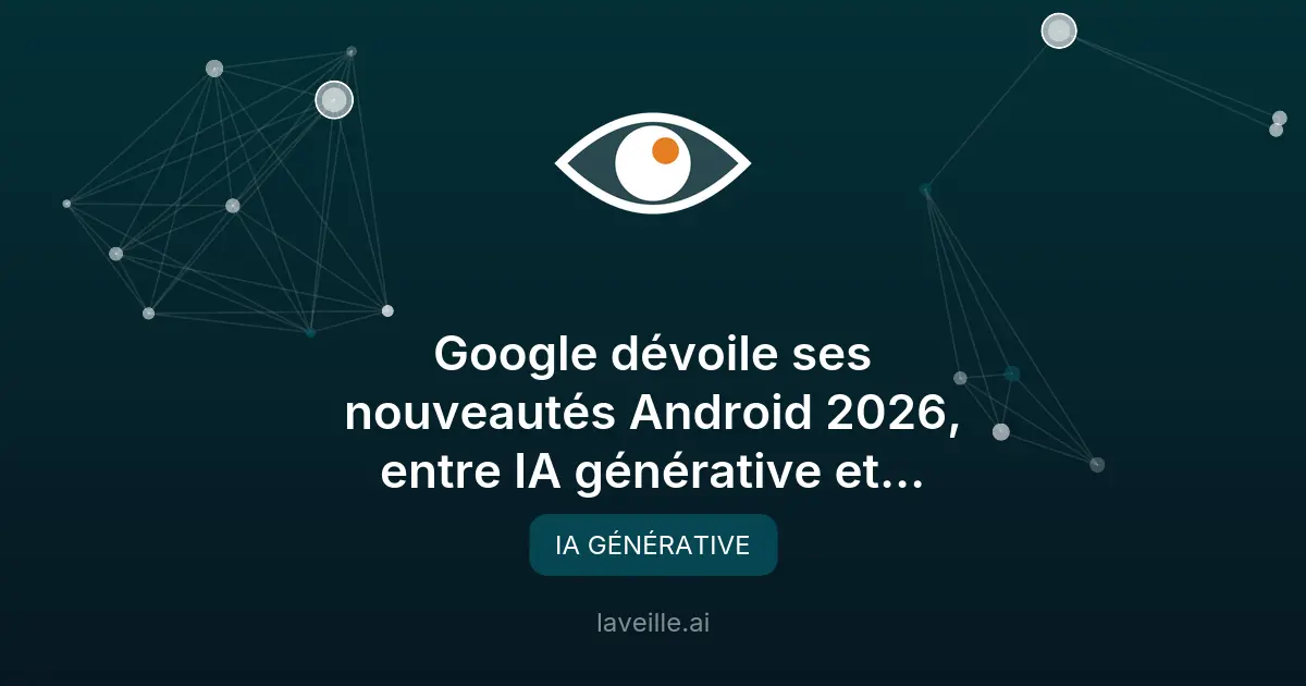 Google dévoile ses nouveautés Android 2026 avec IA générative