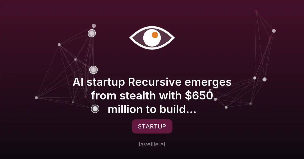 Recursive lève 650M$ pour développer une IA auto-améliorante