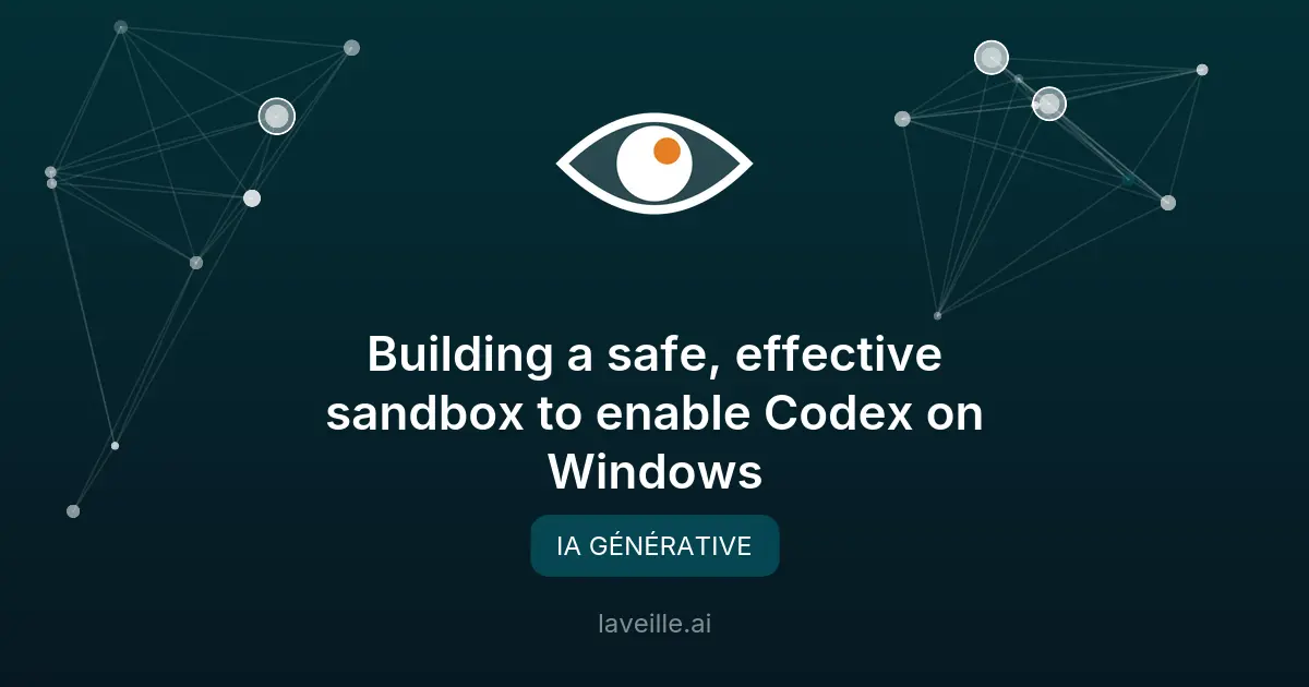 OpenAI sécurise Codex avec un sandbox sur Windows