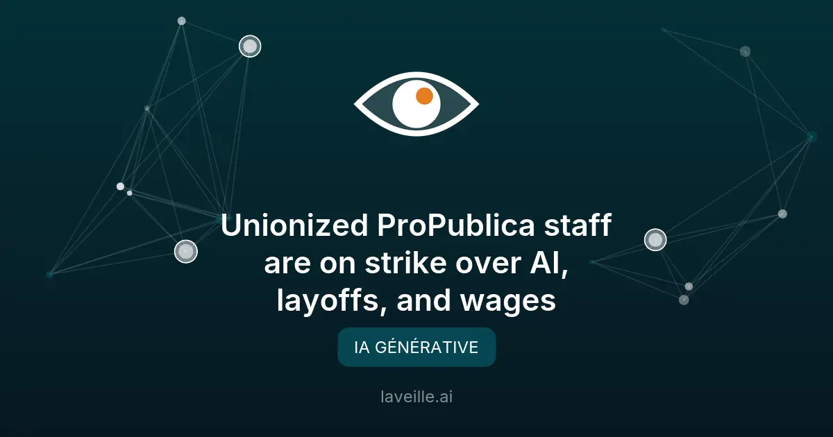 Grève chez ProPublica : l'IA générative en question