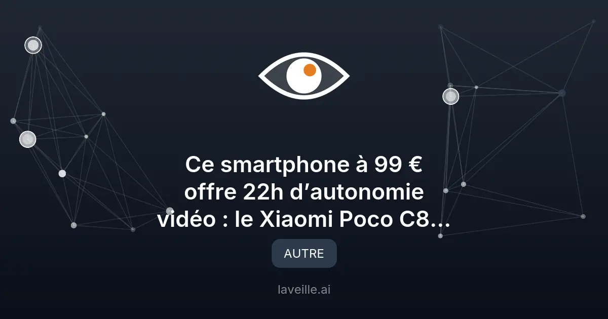 Xiaomi Poco C85 à 99 € : autonomie et performance