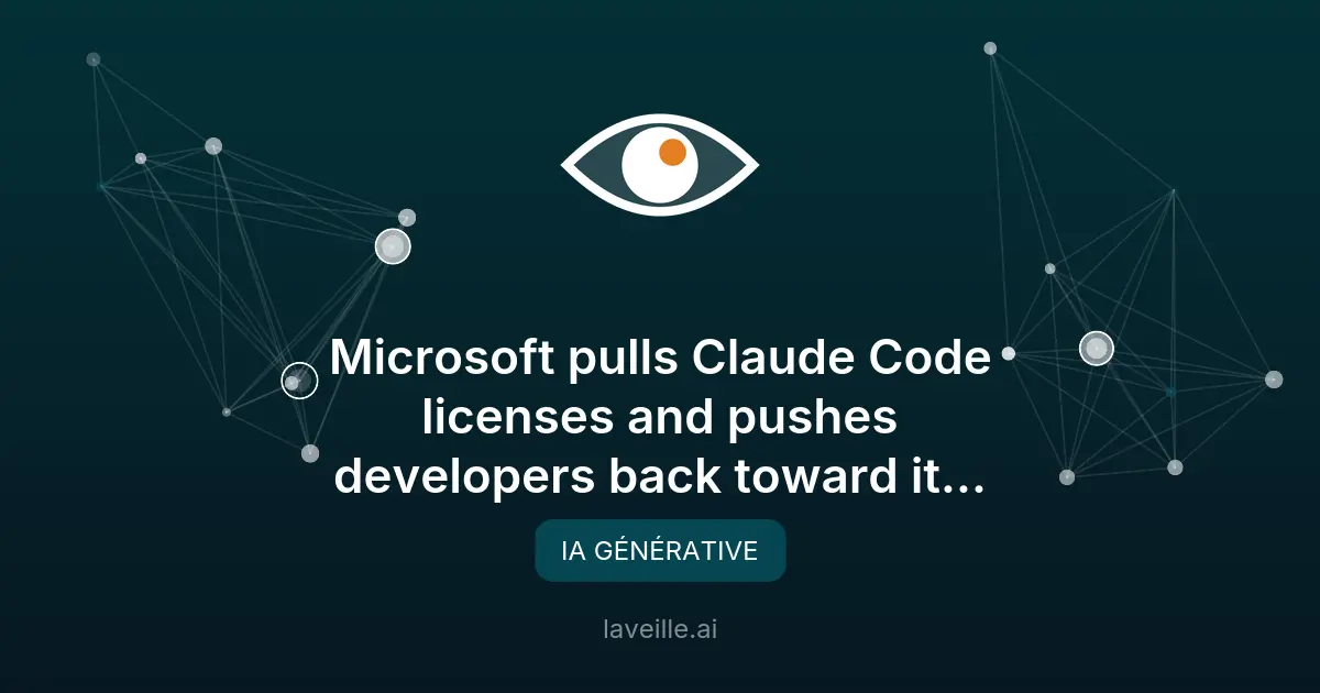 Microsoft abandonne Claude Code pour Copilot CLI