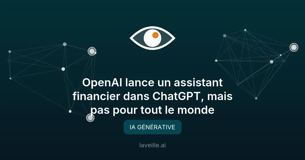 OpenAI teste un assistant financier dans ChatGPT